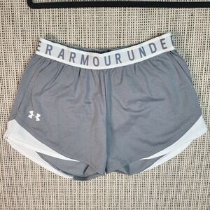 Under Armour‎ Women's Athletic Shorts Gray and White Size XS/S See Measurements